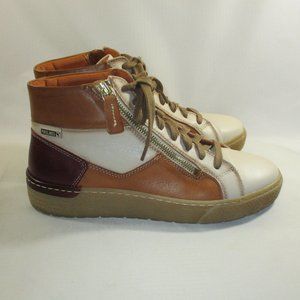 Pikolinos Soft Leather Lace-Up Ankle Boots 38/7.5